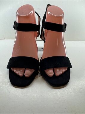 Worthington Black Open-Toe Ankle Strap Sandals